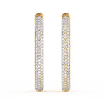 Load image into Gallery viewer, RoCo Earrings Gold Diamond 30 mm
